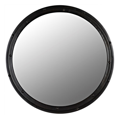 Noir Round Wall Mirror
