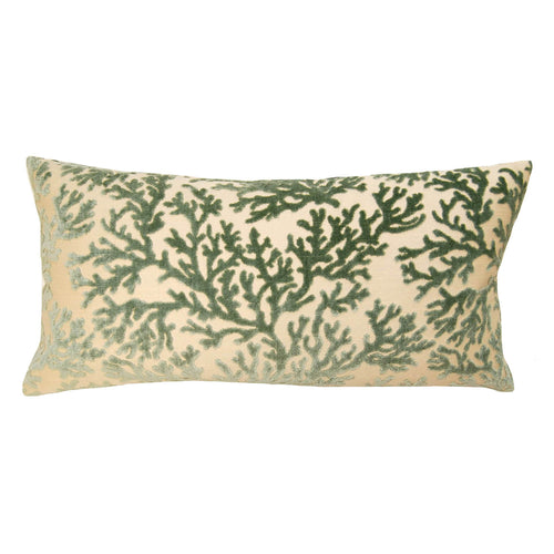 Square Feathers Coral Wedgewood Coral Throw Pillow