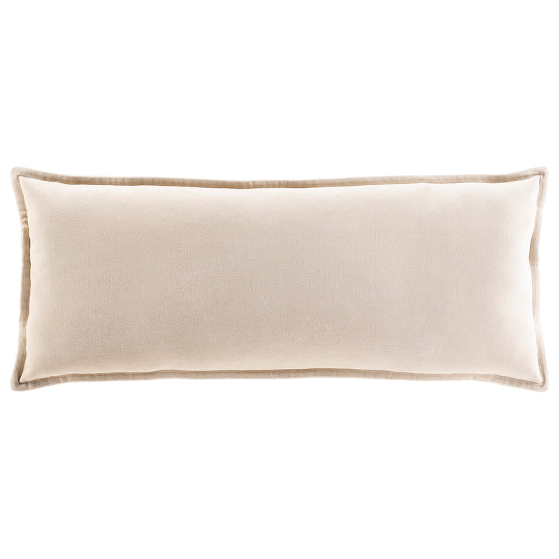 Olivia Cotton Velvet Lumbar Throw Pillow