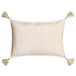 Olivia Tassel Cotton Velvet Throw Pillow