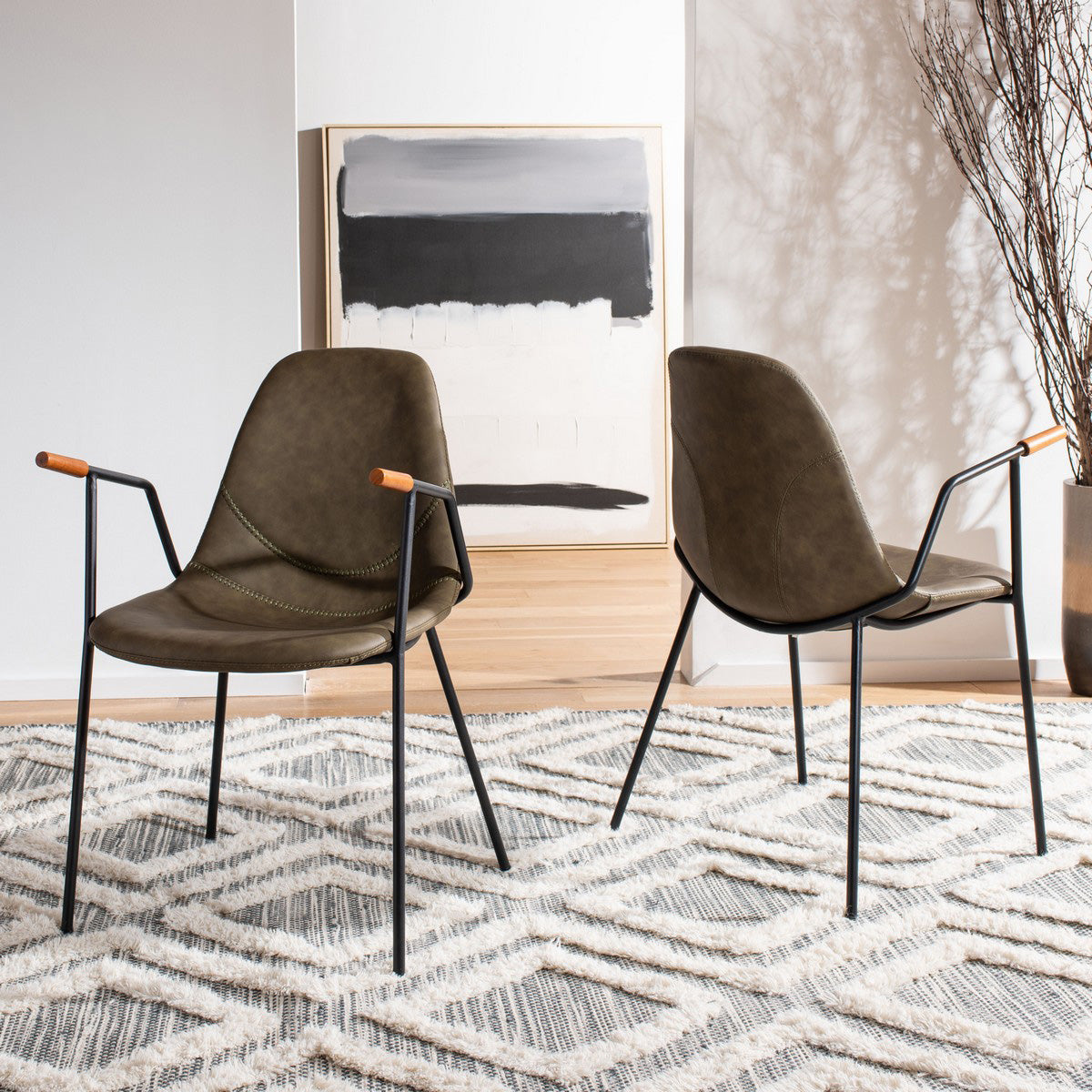 Kian Mid Century Dining Chair Set of 2