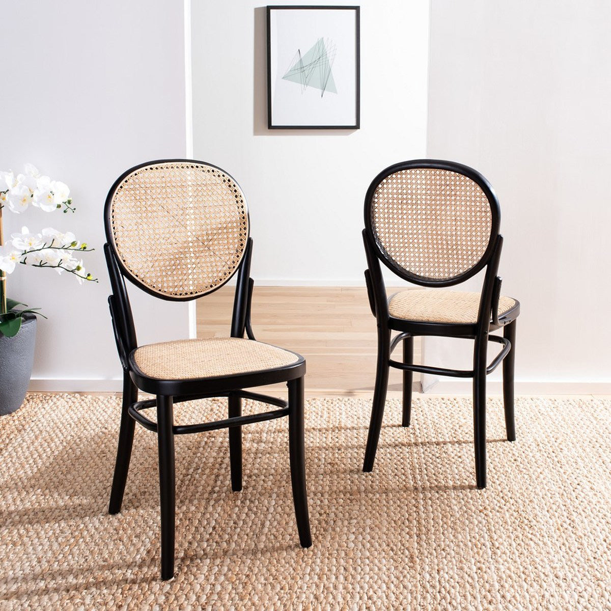 Jay Cane Dining Chair Set of 2