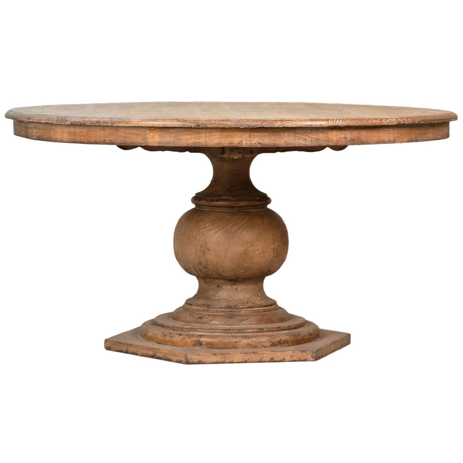 Nico Carved Pedestal Dining Table