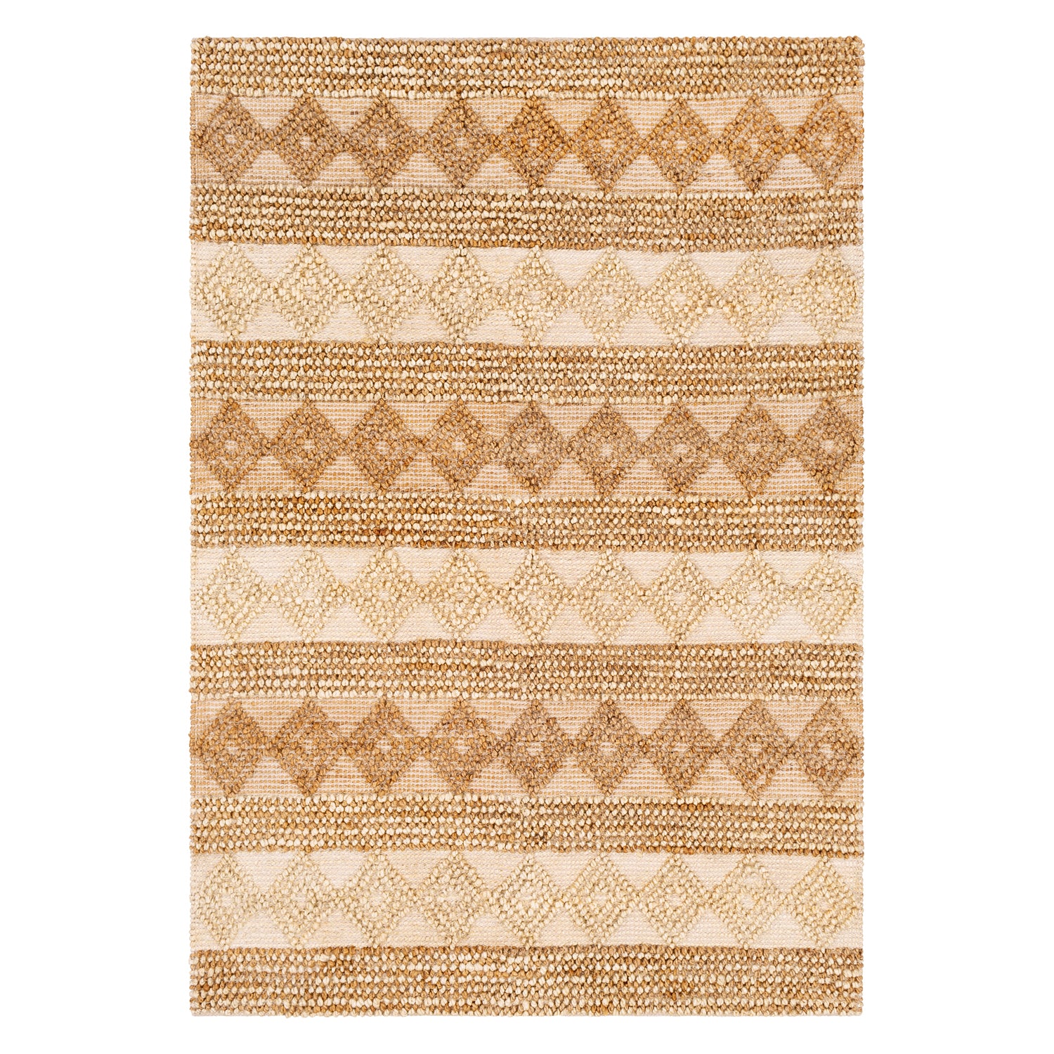 Surya Farmhouse Naturals Row Hand Woven Jute Rug