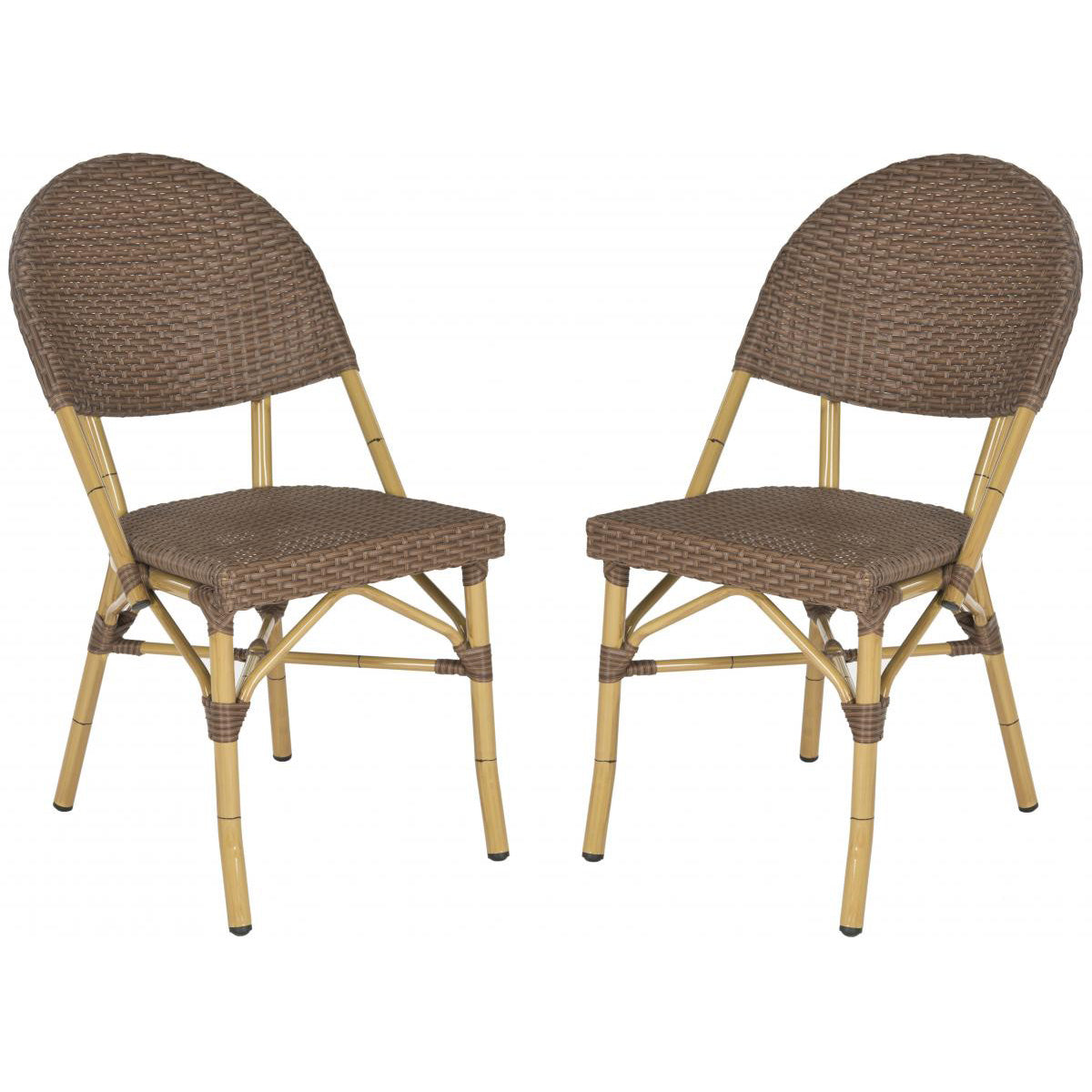 Castaneda Stacking Indoor/Outdoor Side Chair Set of 2