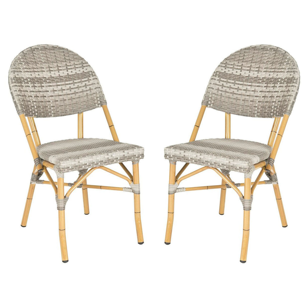 Castaneda Stacking Indoor/Outdoor Side Chair Set of 2