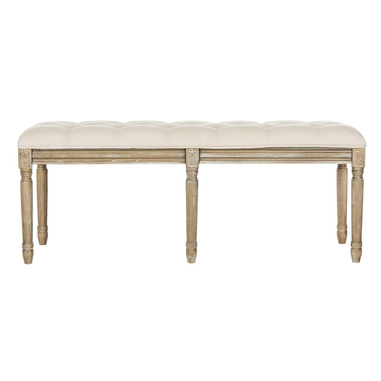 Keen French Brasserie Tufted Bench