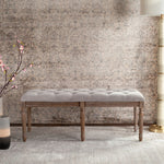 Keen French Brasserie Tufted Bench