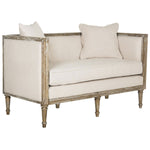 Nieto French Country Beige Settee