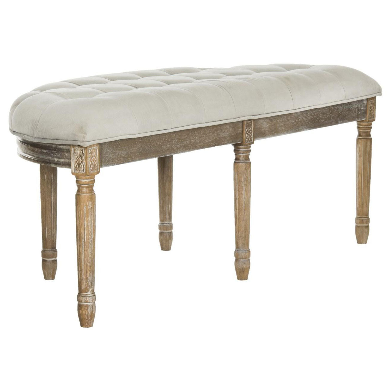Villanueva Tufted Semi Circle Bench