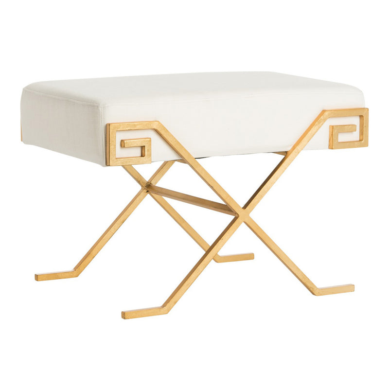 Carney Greek Key Bench – Paynes Gray