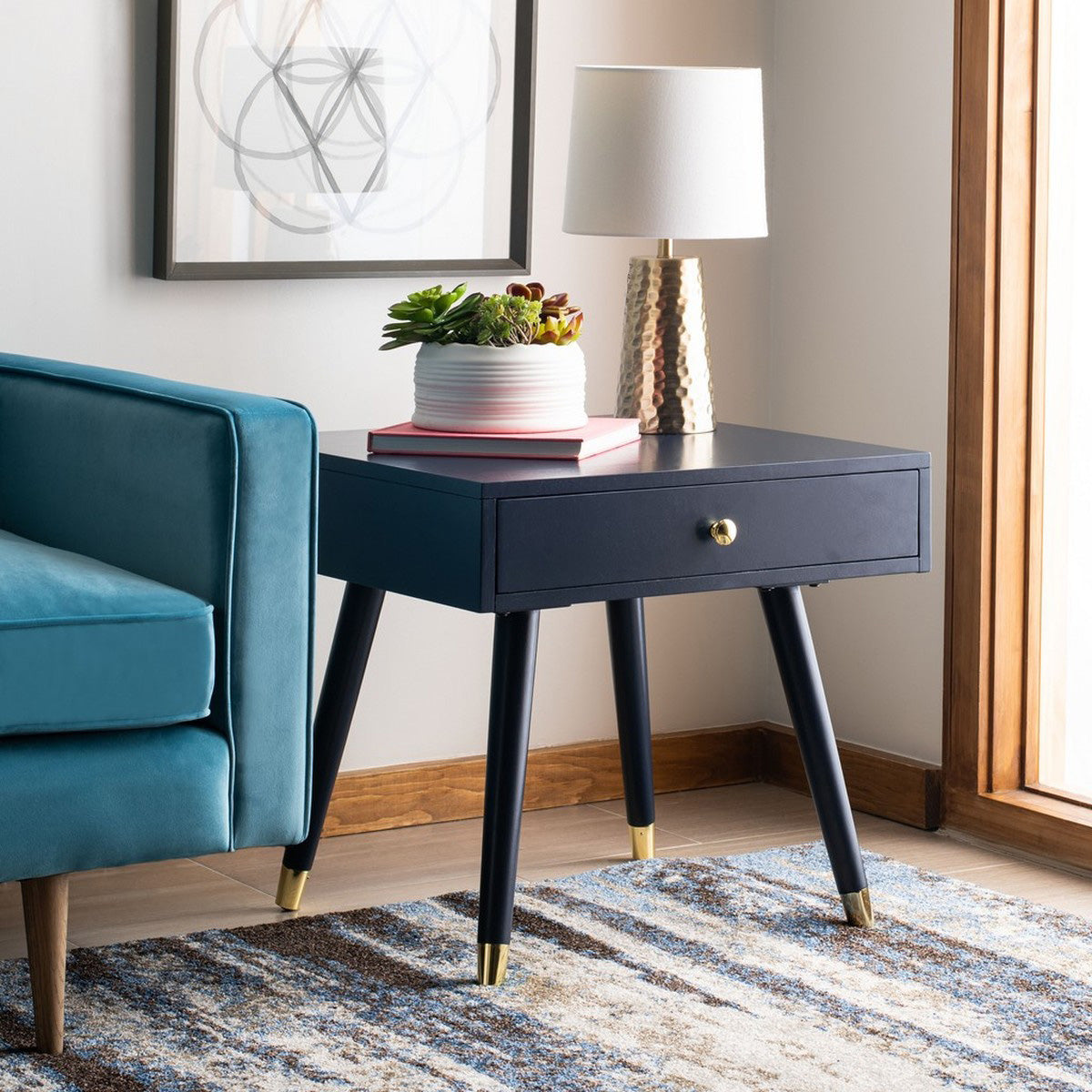 Coleman Gold Cap End Table