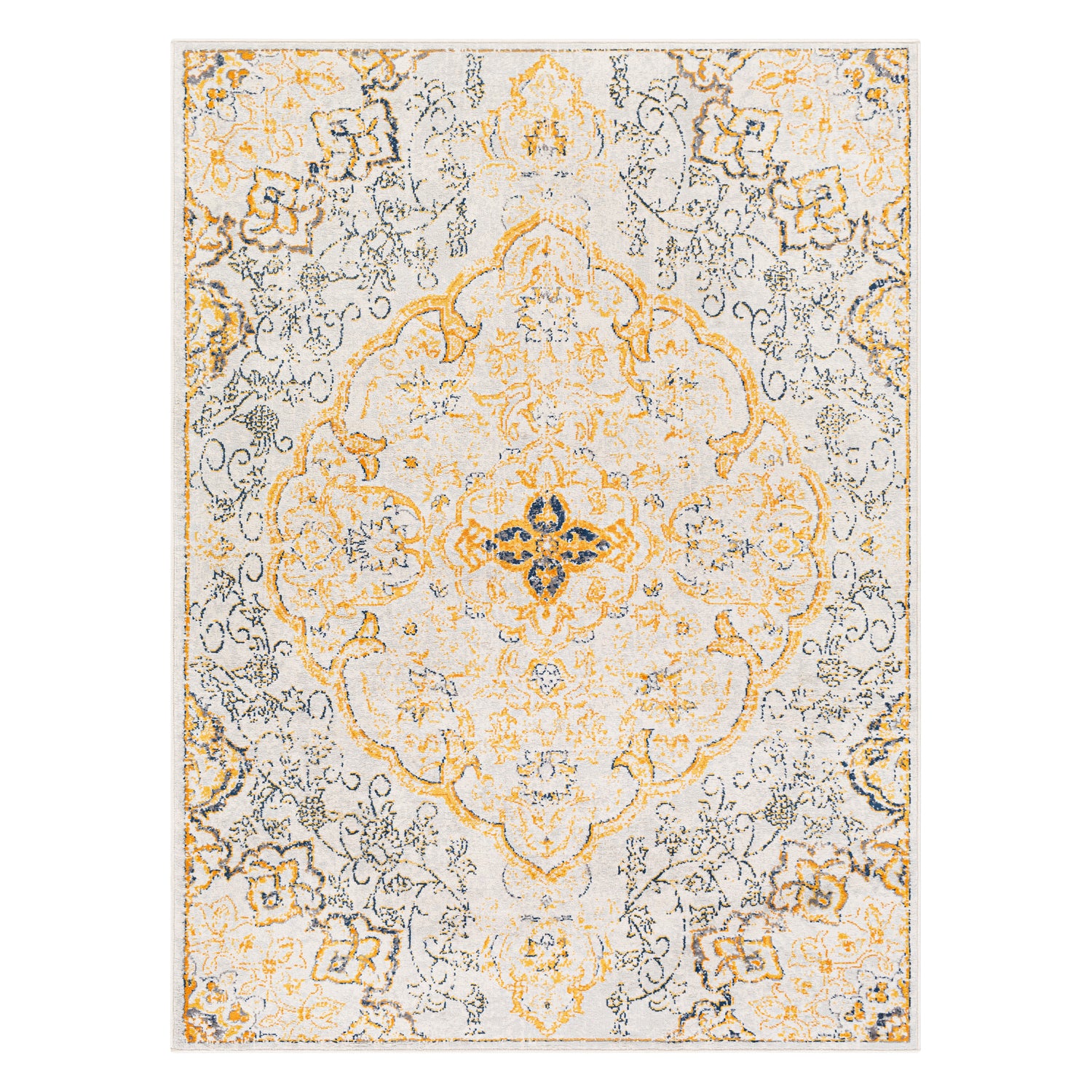 Livabliss Floransa Medallion Machine Woven Rug