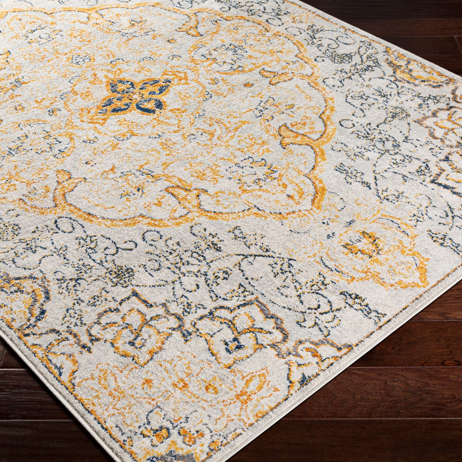 Livabliss Floransa Medallion Machine Woven Rug