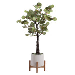 Faux Eucalyptus Potted Tree Small