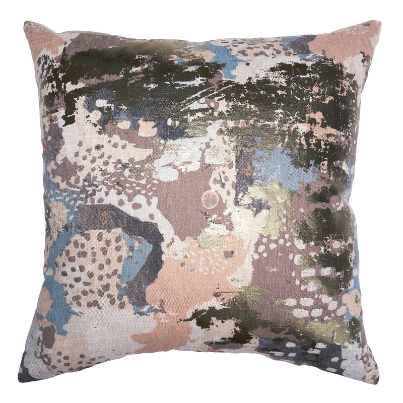 Square Feathers Grace Gem Throw Pillow