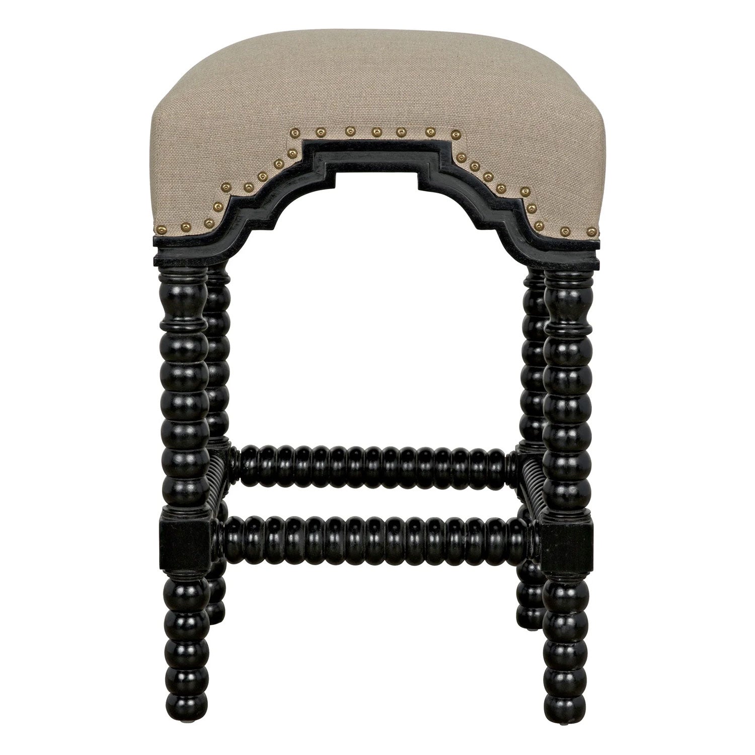 Noir Abacus Counter Stool Set of 2