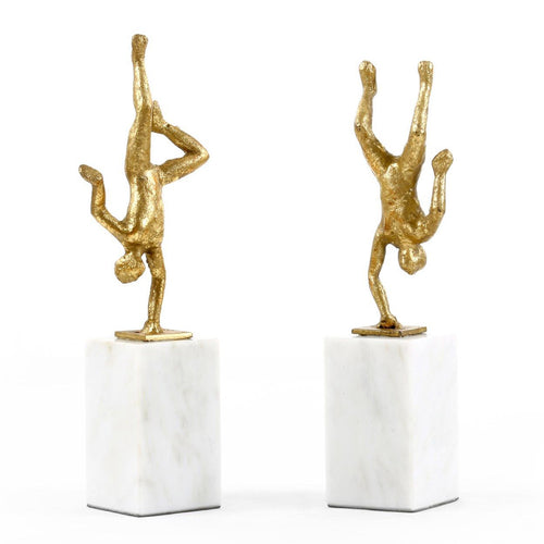 Villa and House Handstand Statue Set Of 2