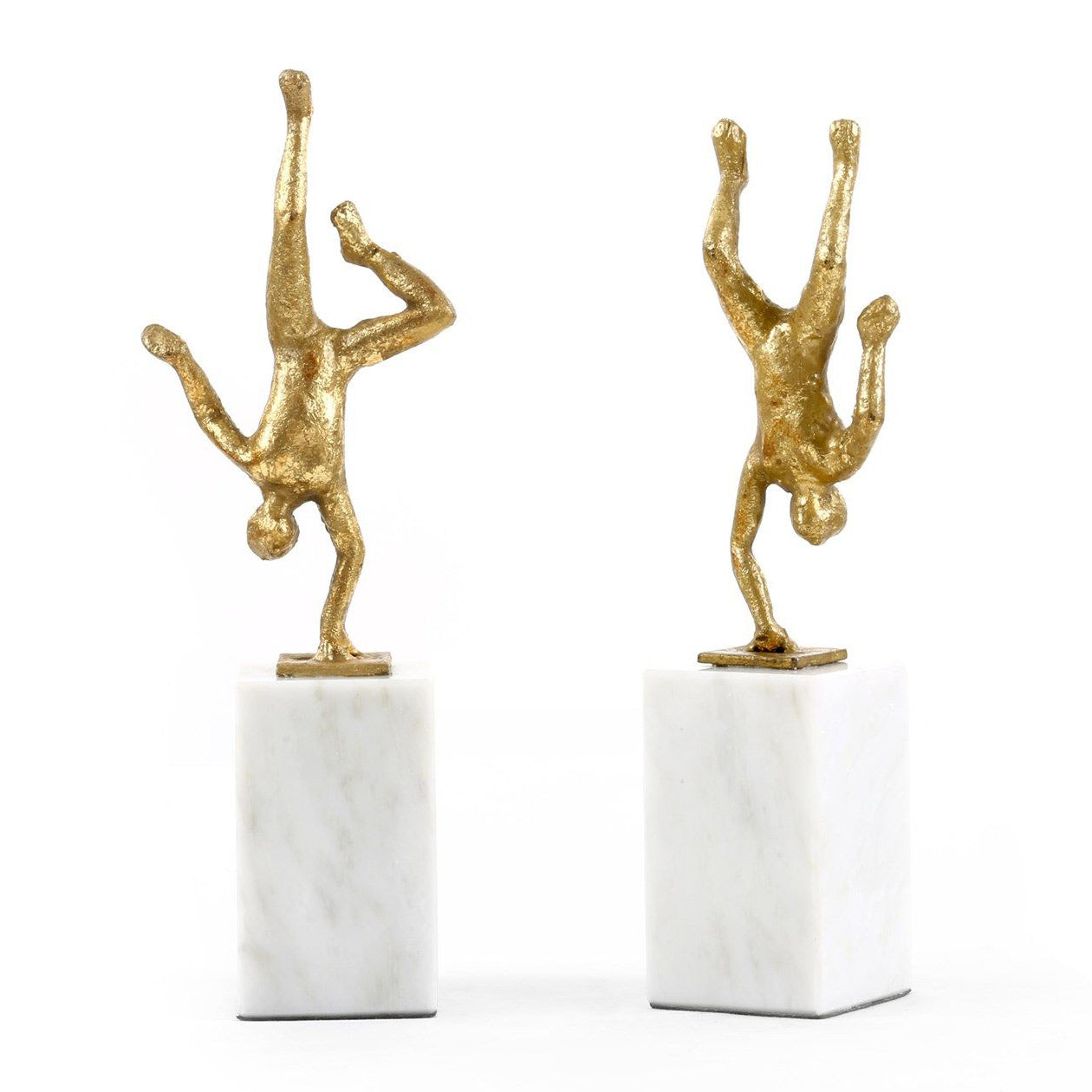 Villa and House Handstand Statue Set Of 2