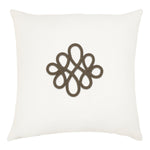 Square Feathers Imperial Birch Crest Throw Pillow