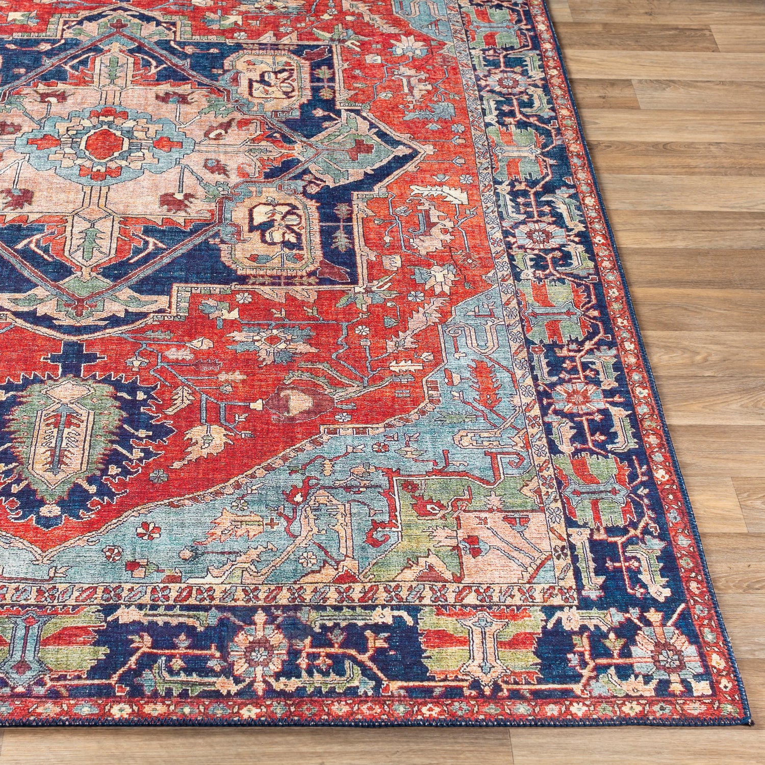 Livabliss Iris Medallion Machine Woven Rug