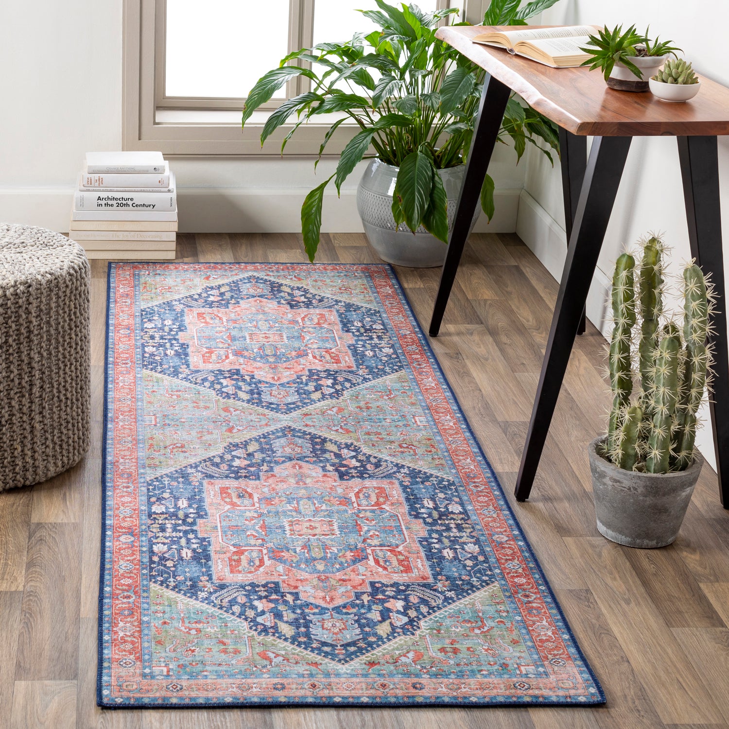 Livabliss Iris Plume Machine Woven Rug