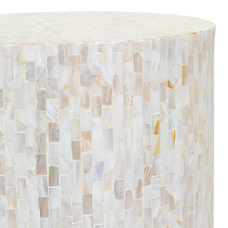 Shell Iridescent Accent Table