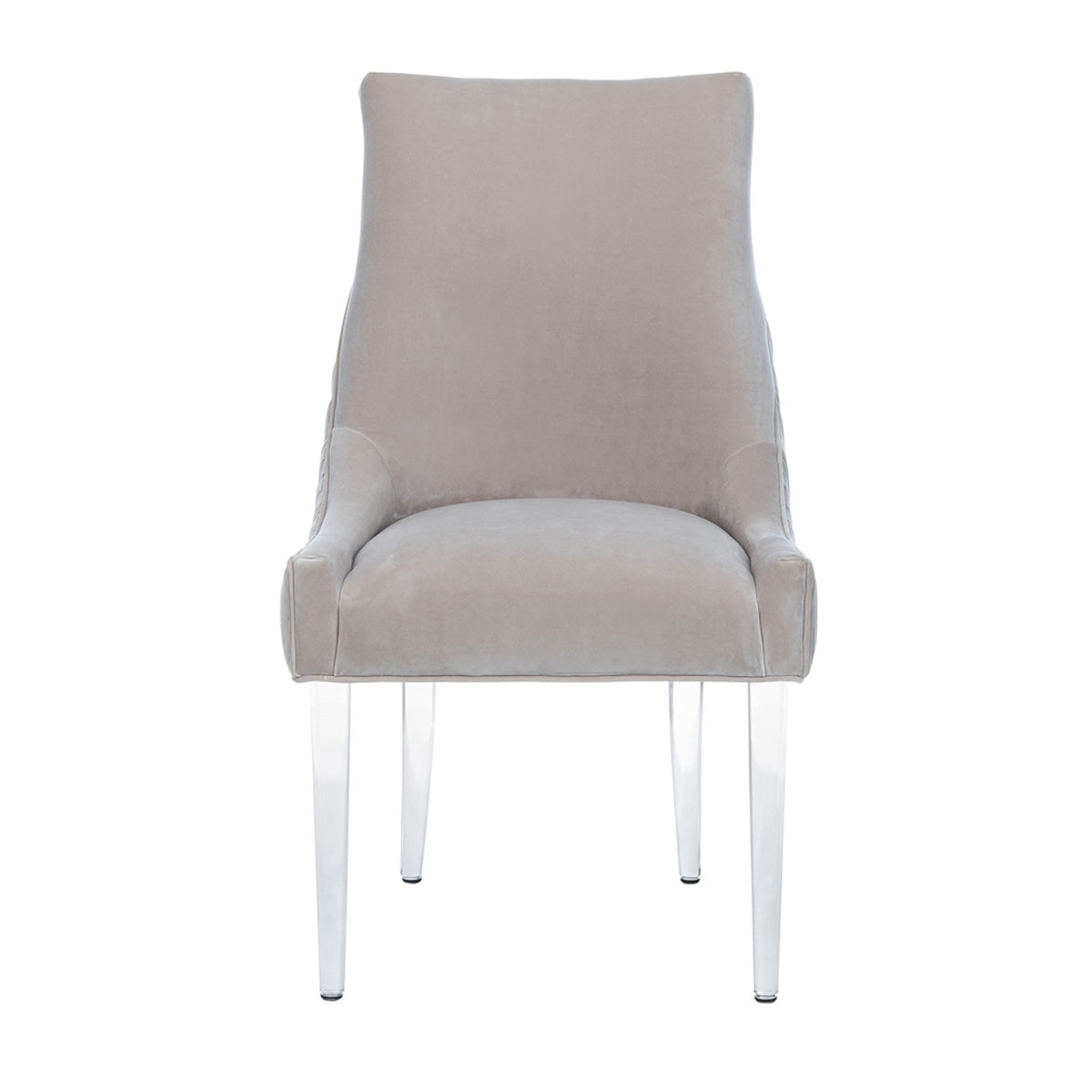 Davison Acrylic Leg Dining Chair Paynes Gray