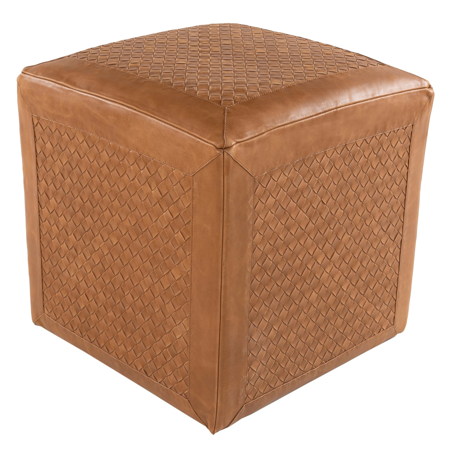 Faber Leather Pouf