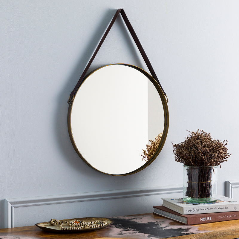Tather Round Small Wall Mirror