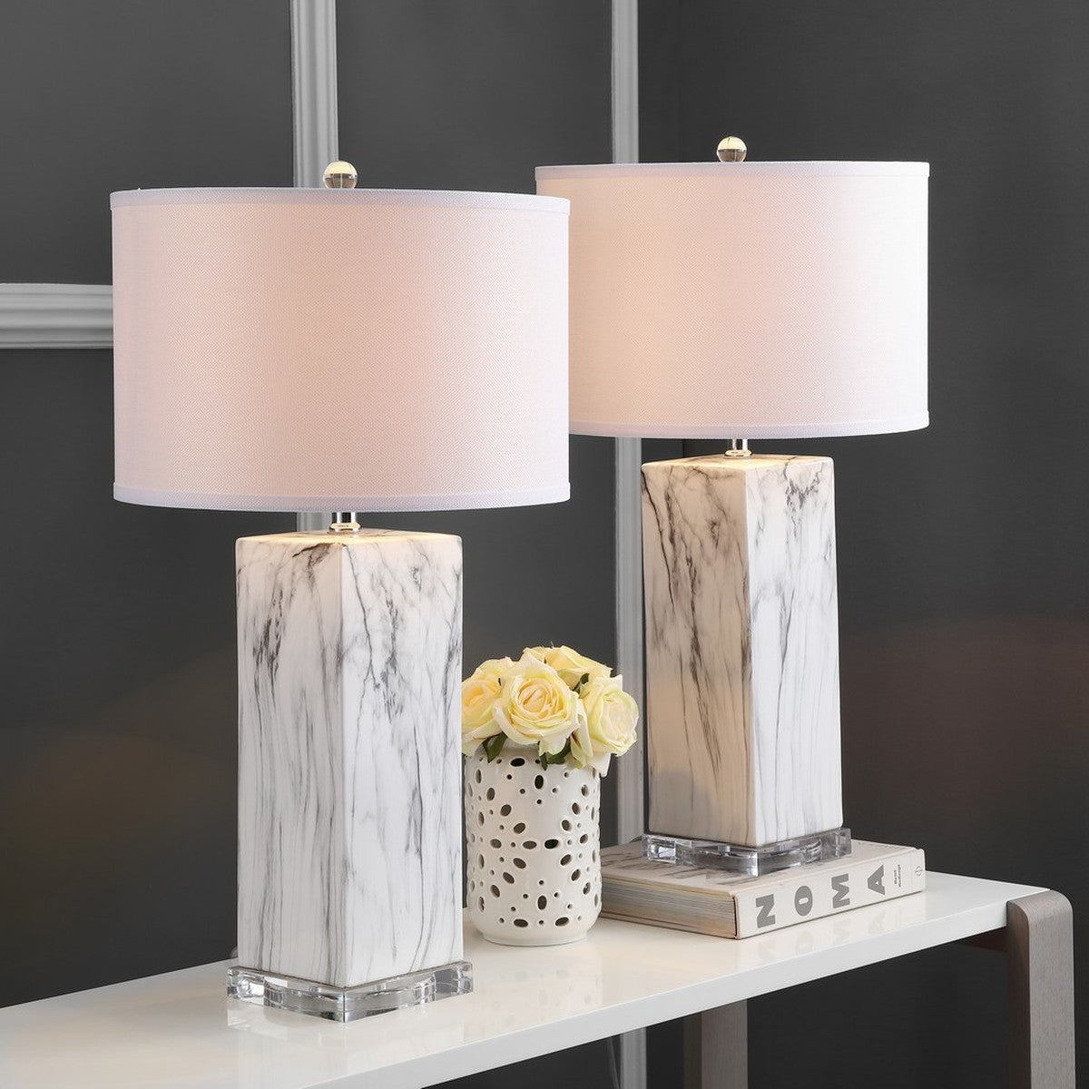Gardner Marble Table Lamp Set of 2