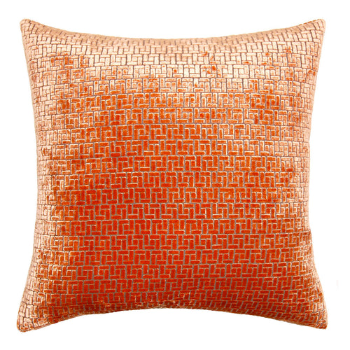 Square Feathers Mandarin Weave Throw Pillow