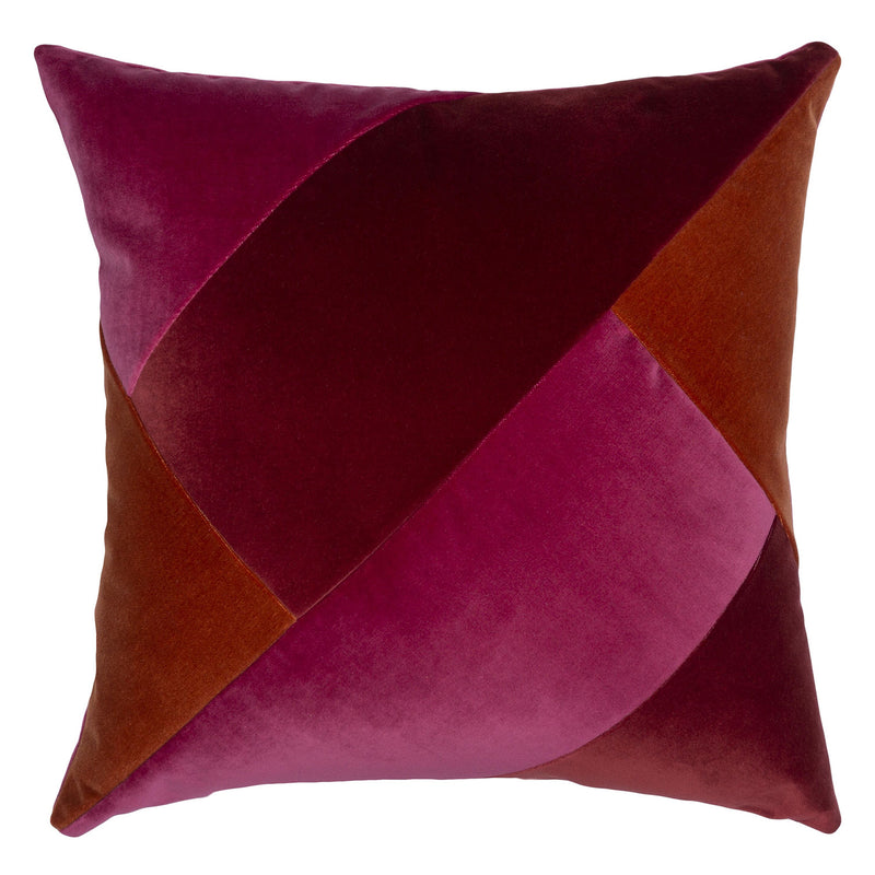 Square Feathers Maxwell Velvet Throw Pillow