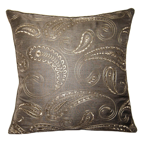 Square Feathers Mayfair Paisley Throw Pillow