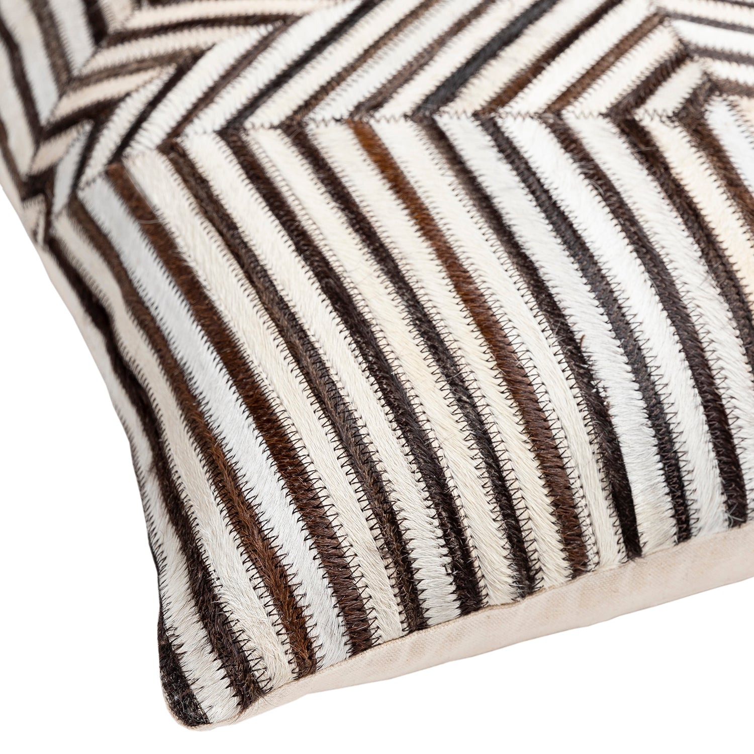 Gould Diamond Leather Throw Pillow