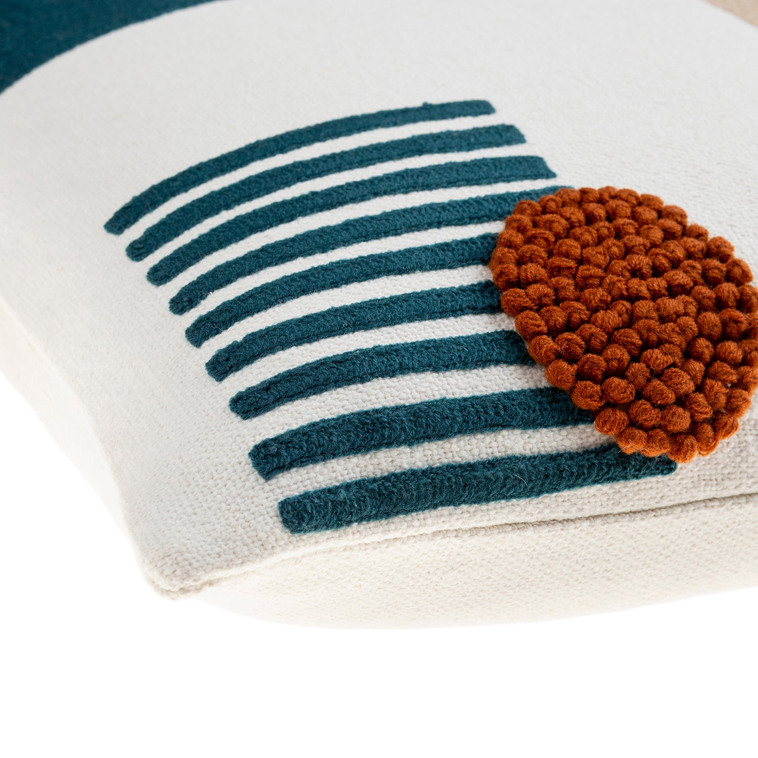 Nova Teal Throw Pillow