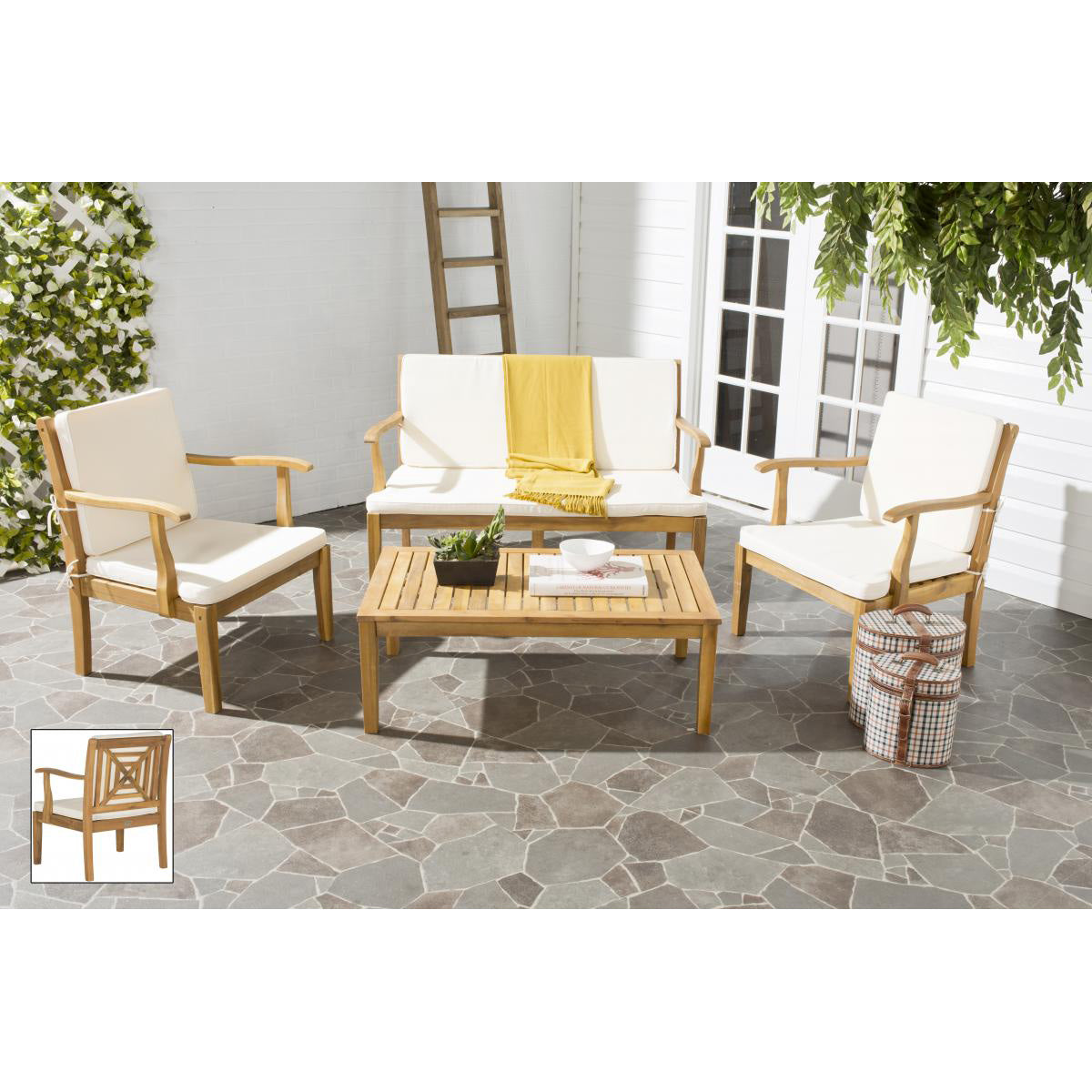 Alaina 4-Piece Outdoor Living Set