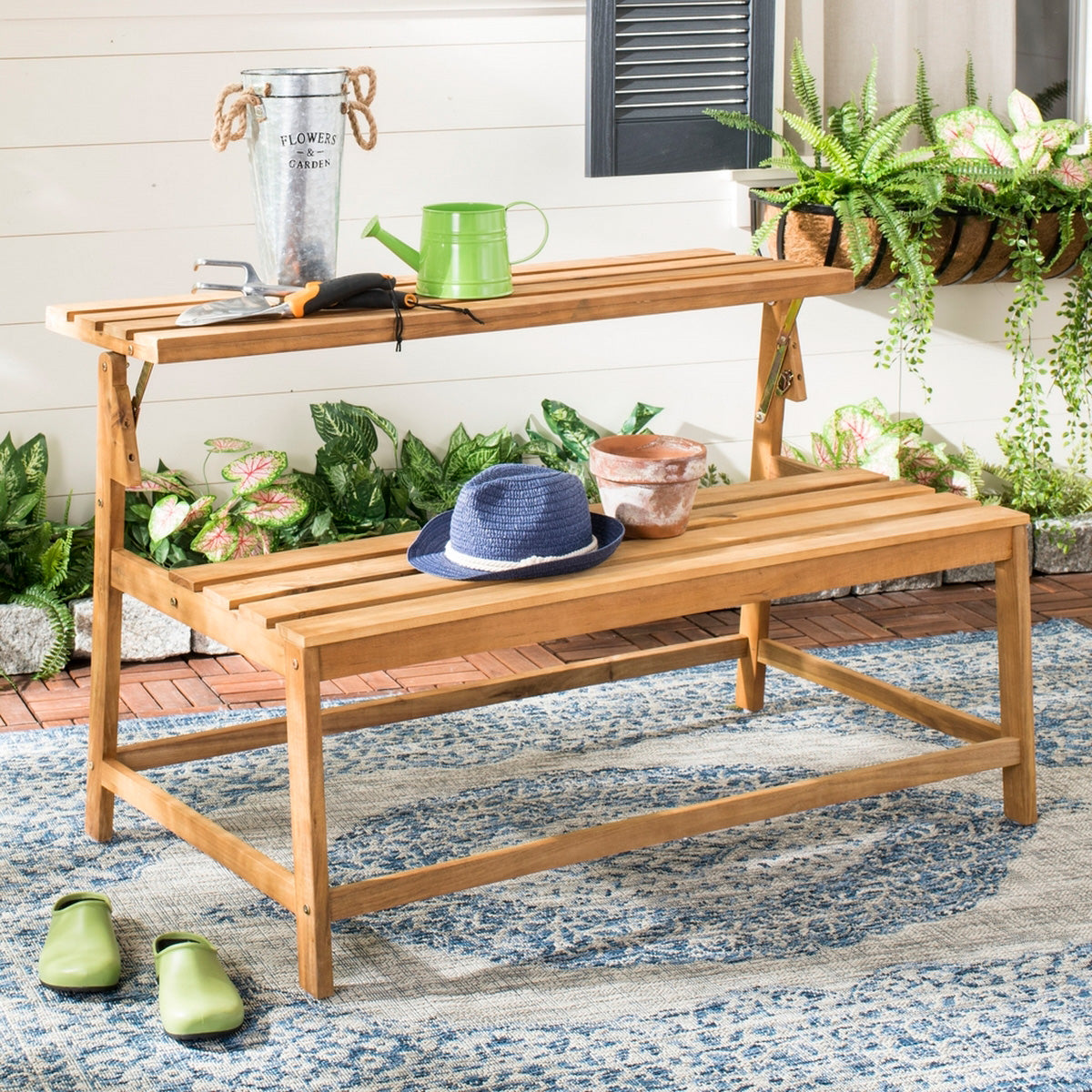 Campion Outdoor Convertible Bench/Table