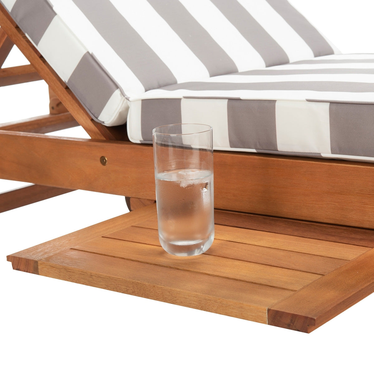 Tiffany Striped Outdoor Chaise Lounge