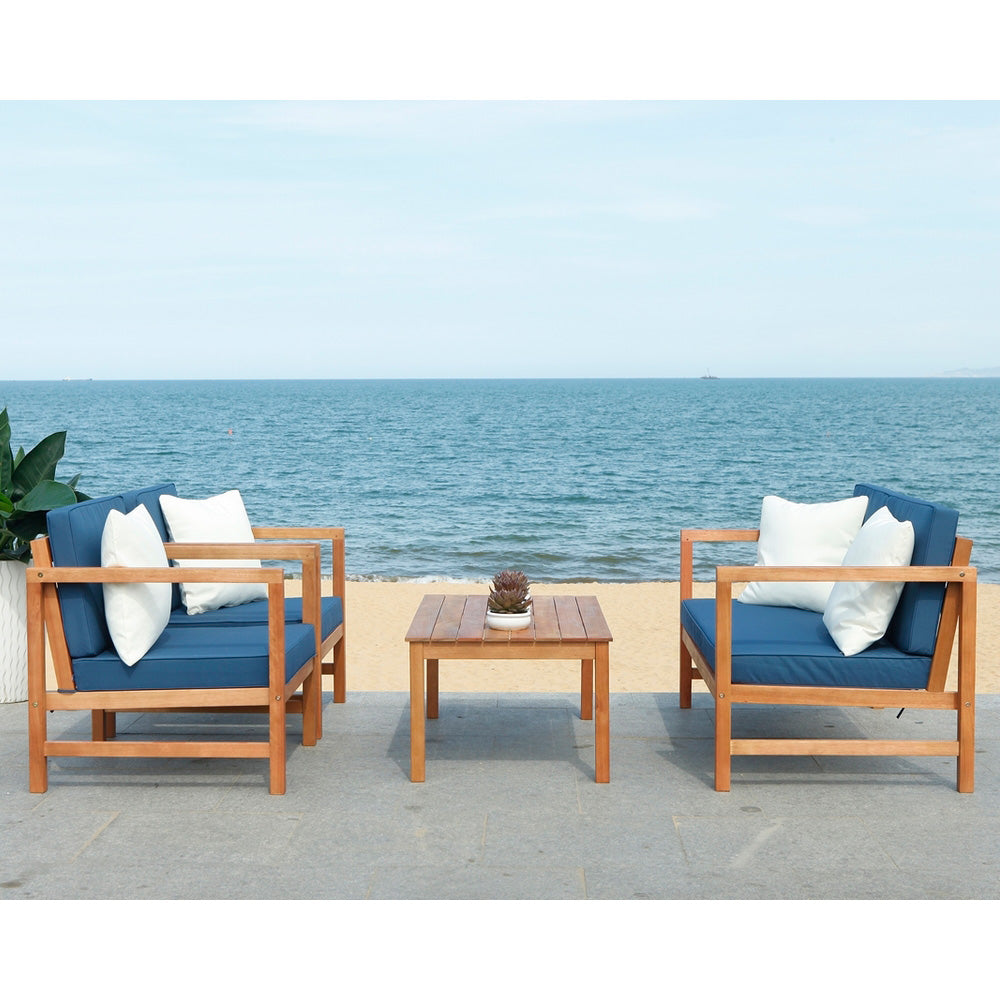 Eleanor 4-Piece Outdoor Living Set Navy/White