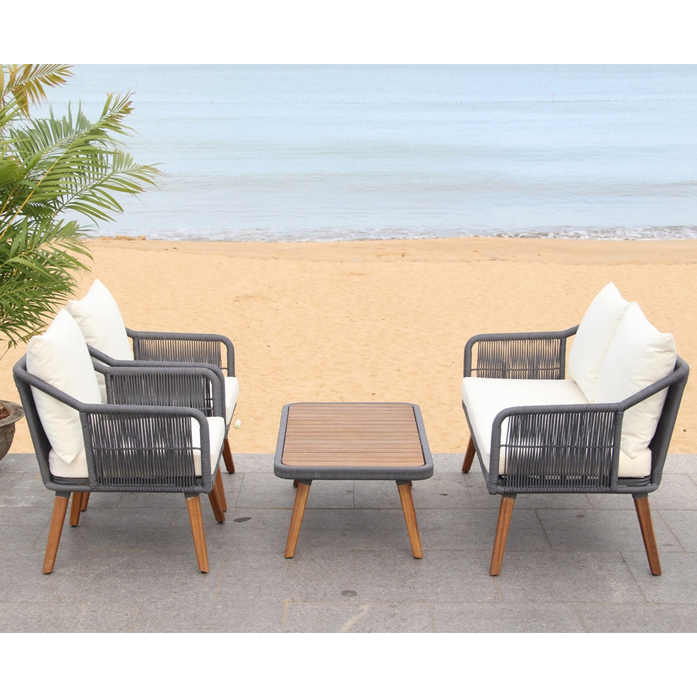 Beckham Outdoor Patio Set of 4 Beige