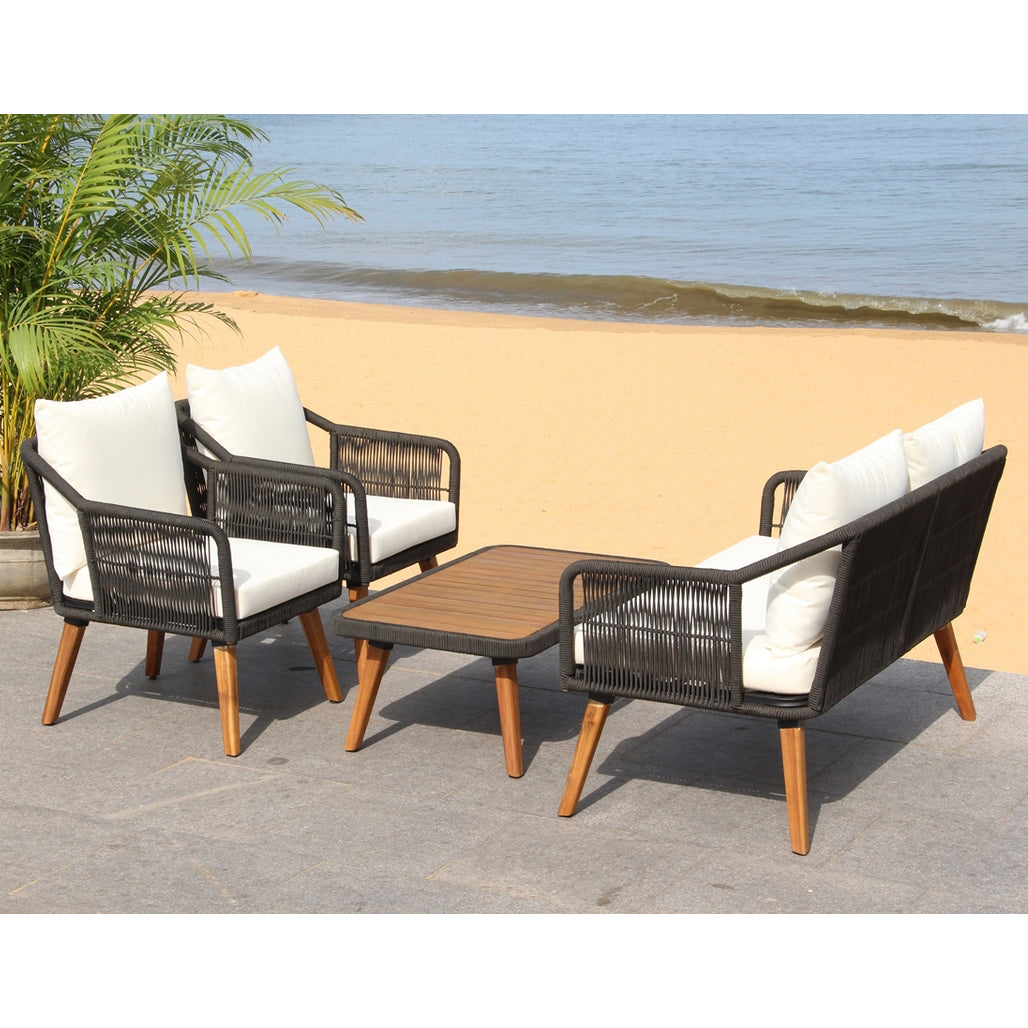 Beckham Outdoor Patio Set of 4 Beige