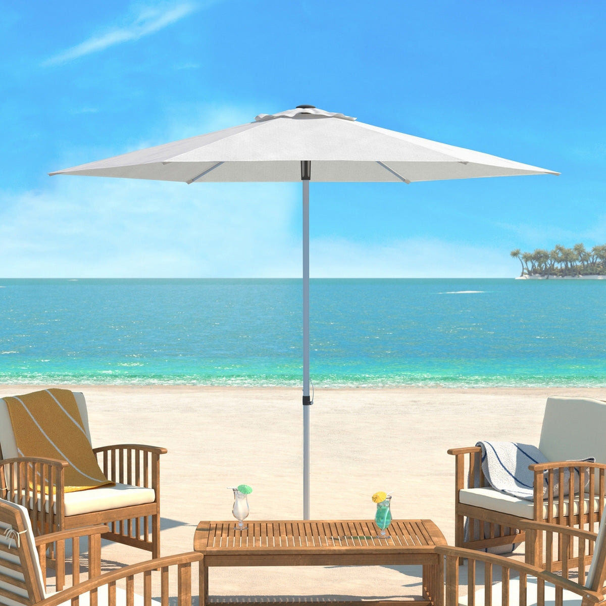 Micaela 9-ft Push Up Round Patio Umbrella