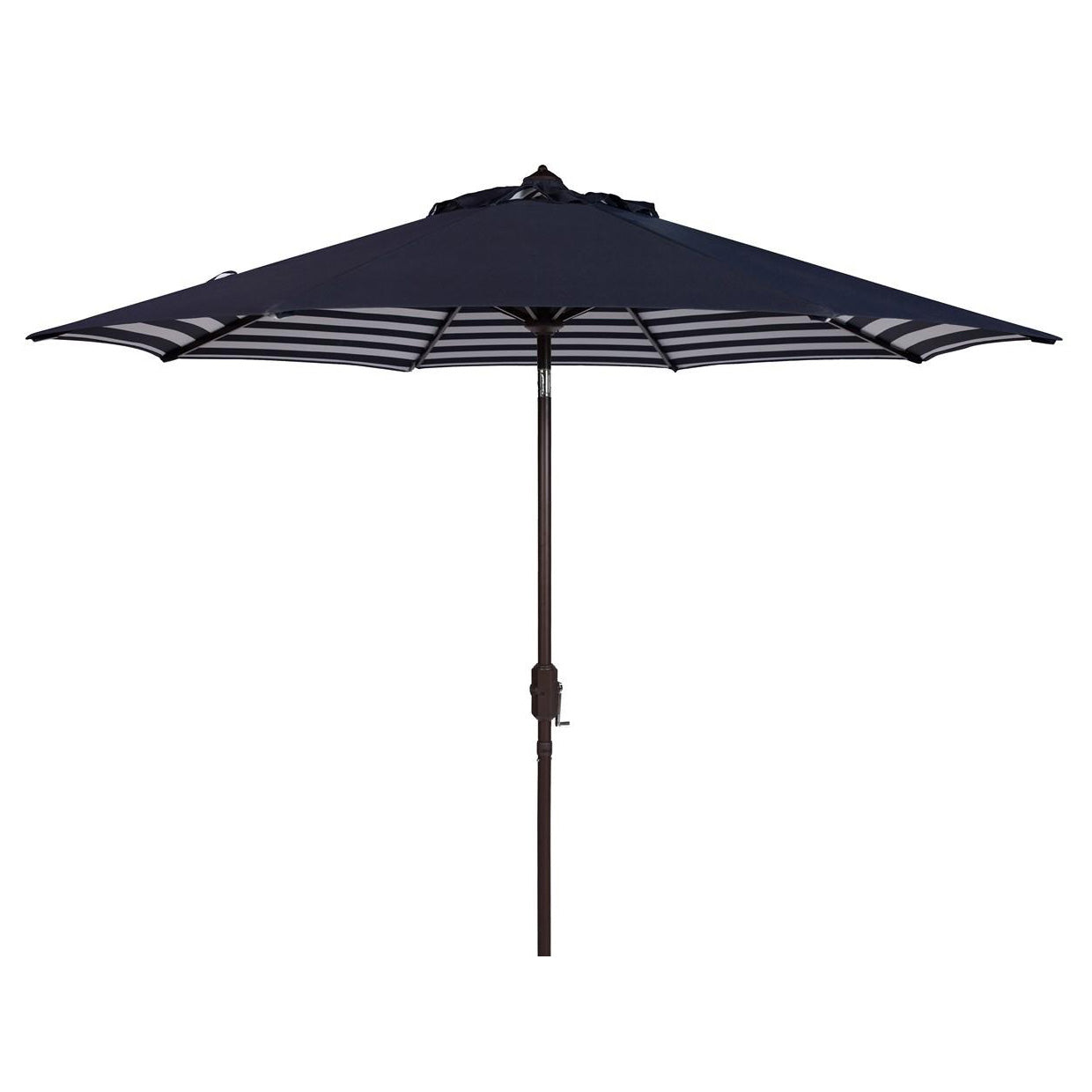 Odette Inside Out Striped 9-ft Round Patio Umbrella