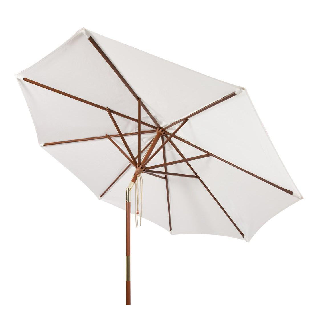 Fay 9-ft Wooden Round Patio Umbrella