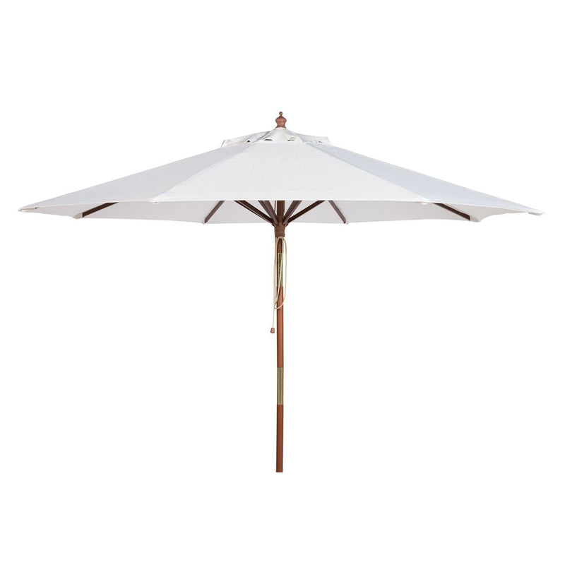Fay 9-ft Wooden Round Patio Umbrella