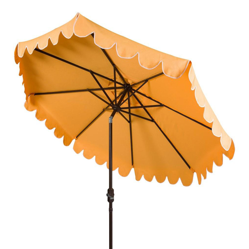 Greta Scallop 9-ft Round Patio Umbrella