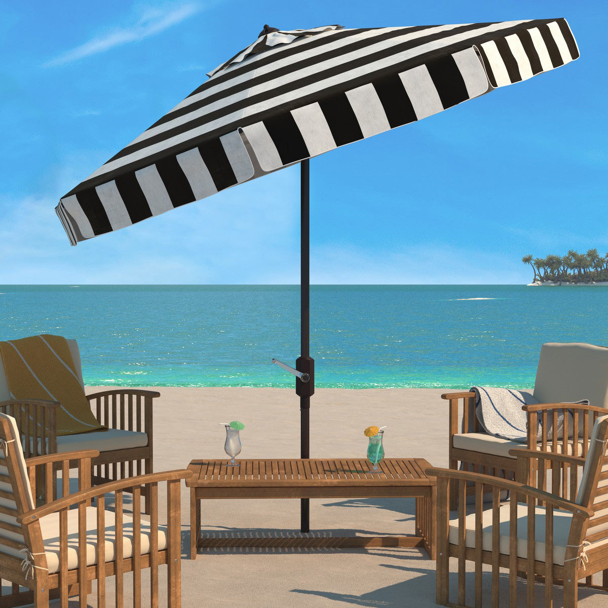 Lorelei 11-ft Round Patio Umbrella