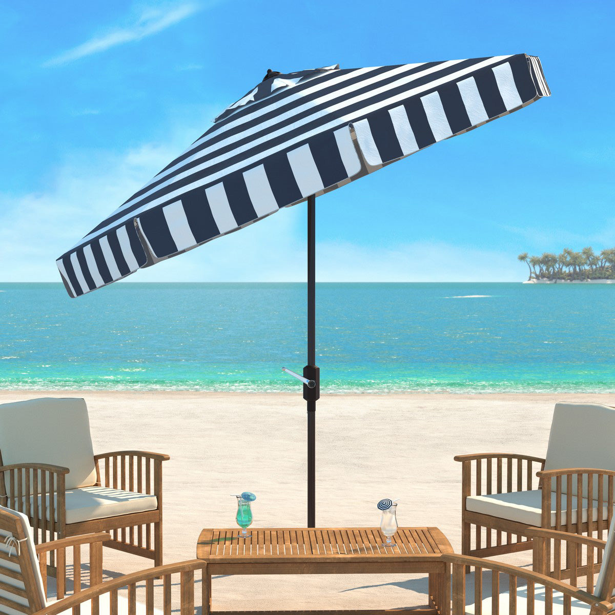 Lorelei 11-ft Round Patio Umbrella