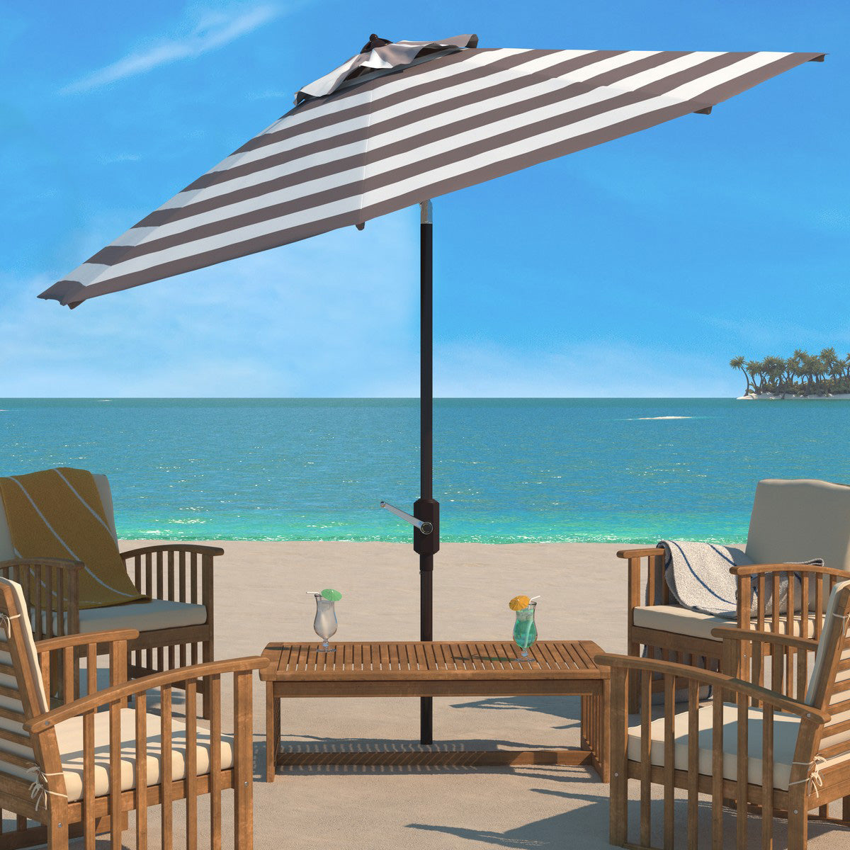Calista 11-ft Round Patio Umbrella